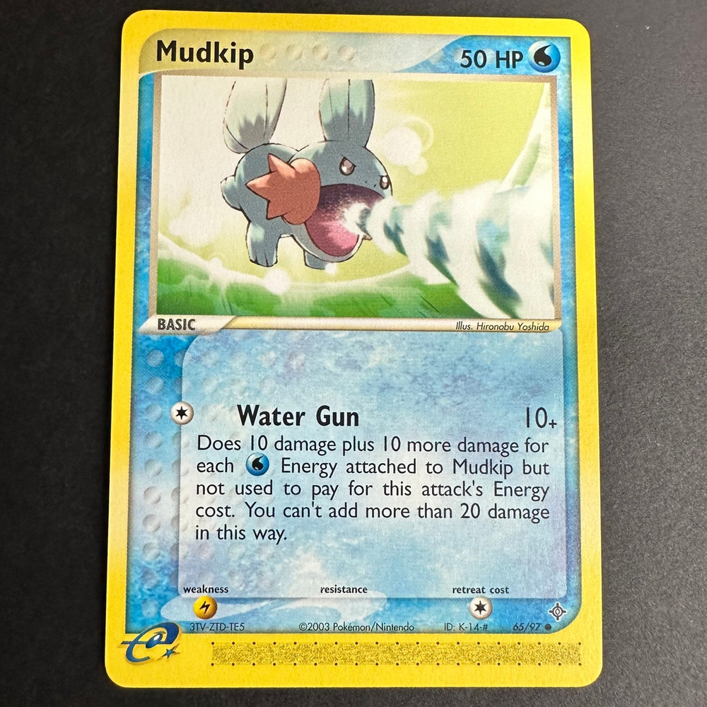 Pokemon TCG Mudkip EX Dragon 65/97 Common Normal Near Mint